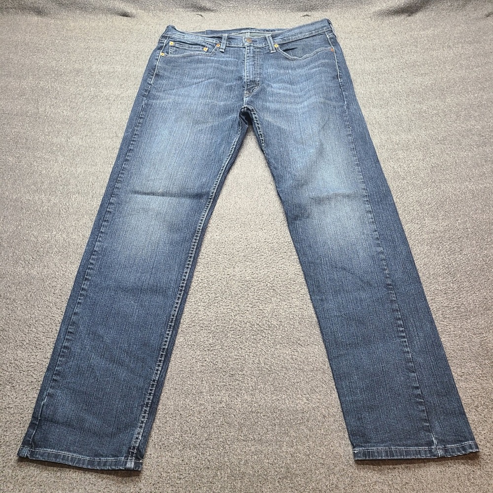 Levi's 505 Regular Fit‎ Jeans Mens 36x32 Blue Excellent Straight Leg Denim